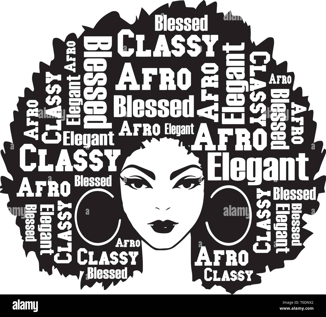 Download Afro Woman Svg Nubian Beautiful Classy Lady Make Up Model Melanin African American Ethnic Stock Vector Image Art Alamy