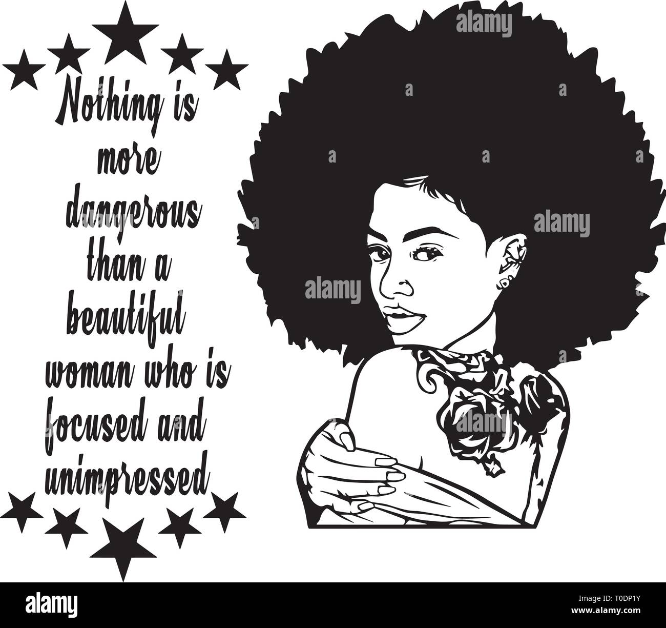 Afro Woman SVG  Nubian Beautiful Classy Lady make Up Model  Melanin African american Ethnic Stock Vector
