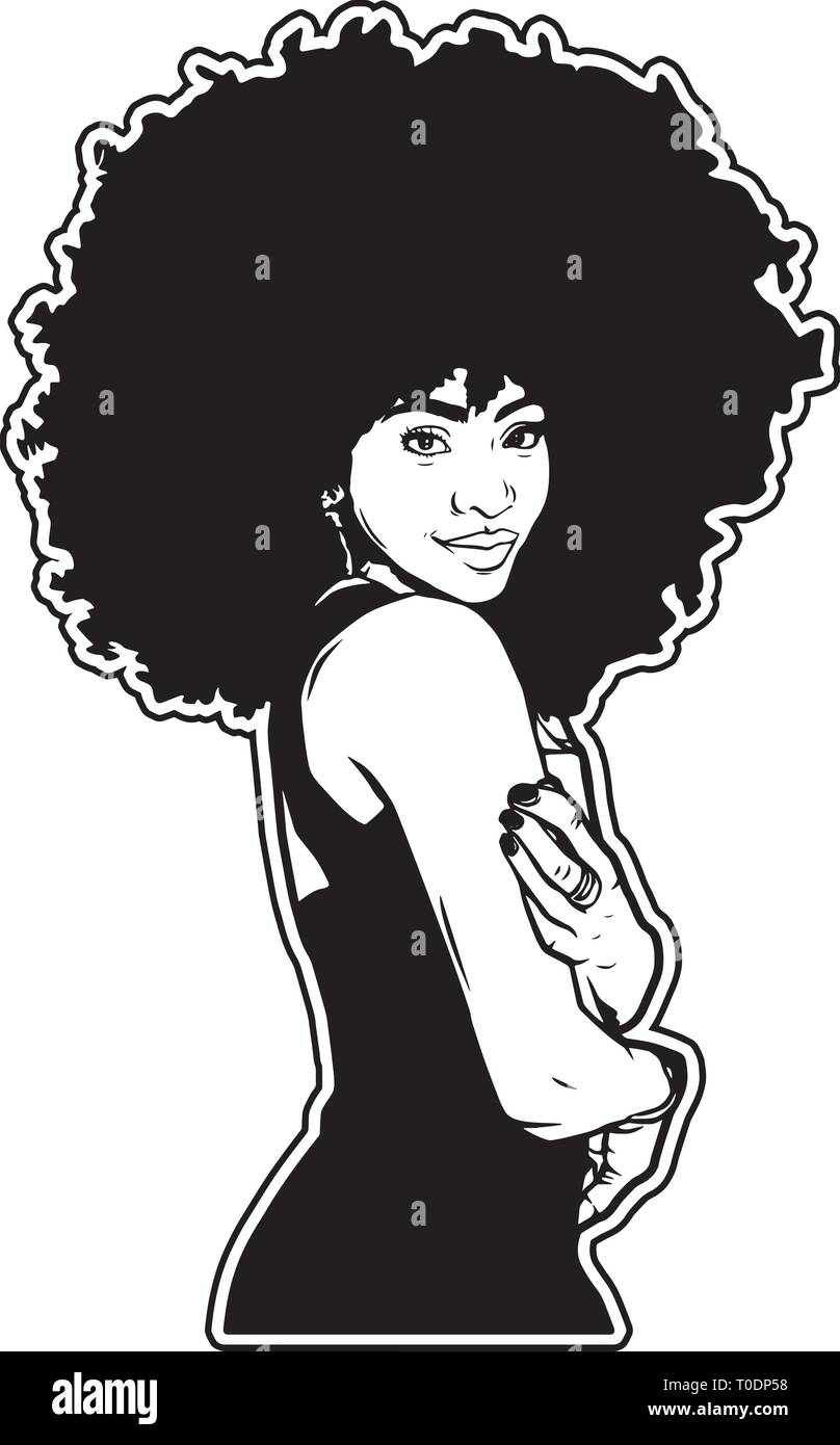 Afro Woman Svg Nubian Beautiful Classy Lady Make Up Model Melanin 