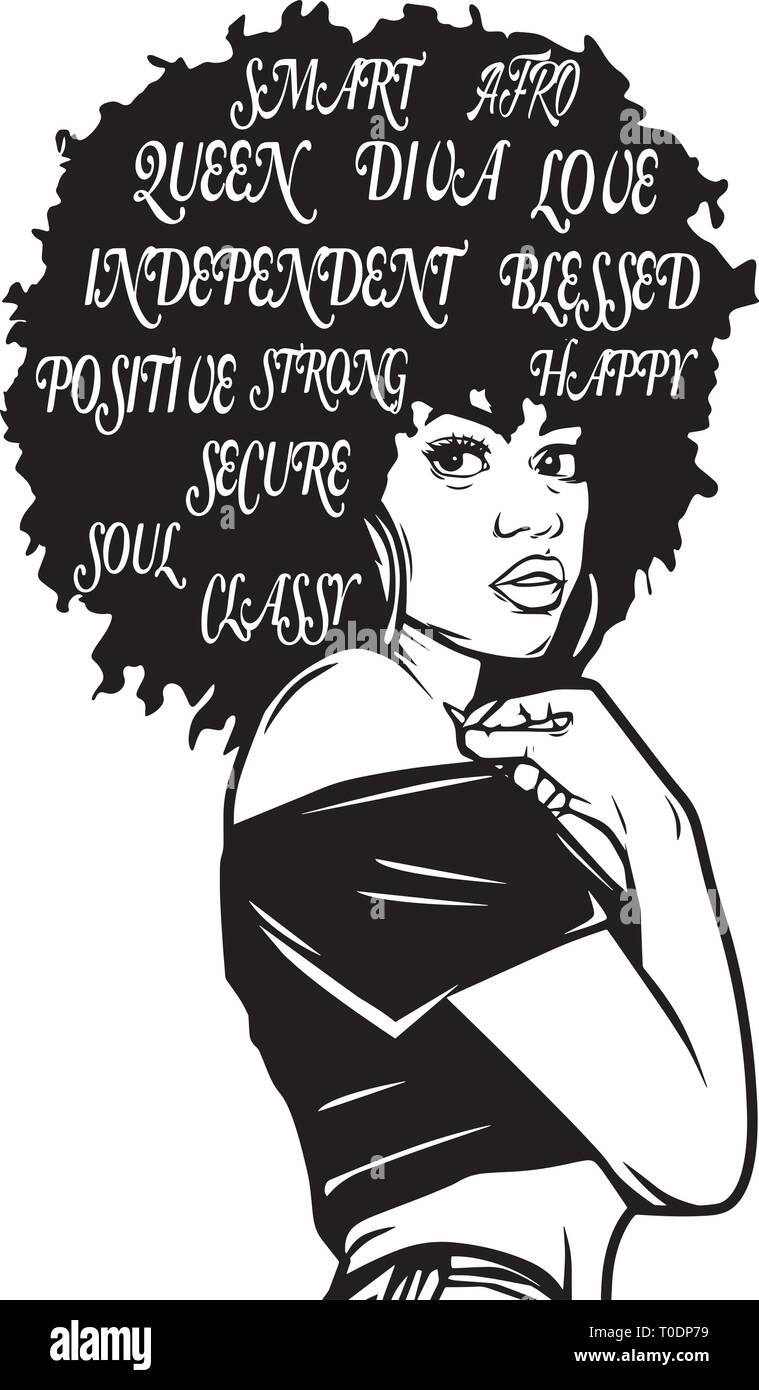 Download Afro Woman Svg Nubian Beautiful Classy Lady Make Up Model Melanin African American Ethnic Stock Vector Image Art Alamy