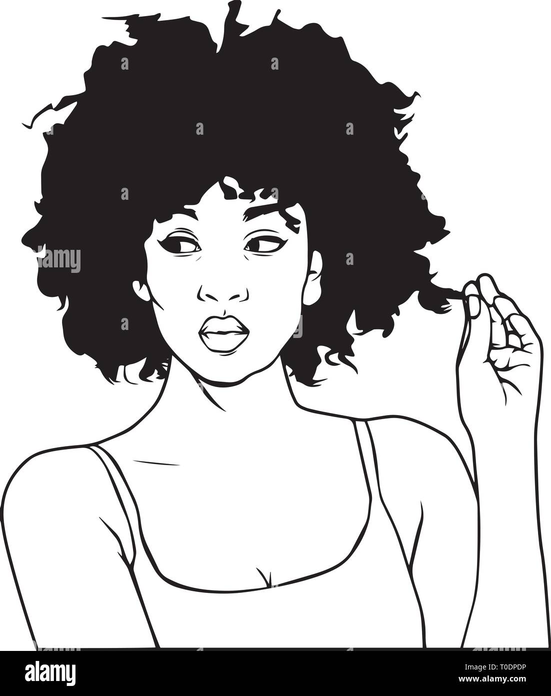 Download Afro Woman Svg Nubian Beautiful Classy Lady Make Up Model Melanin African American Ethnic Stock Vector Image Art Alamy