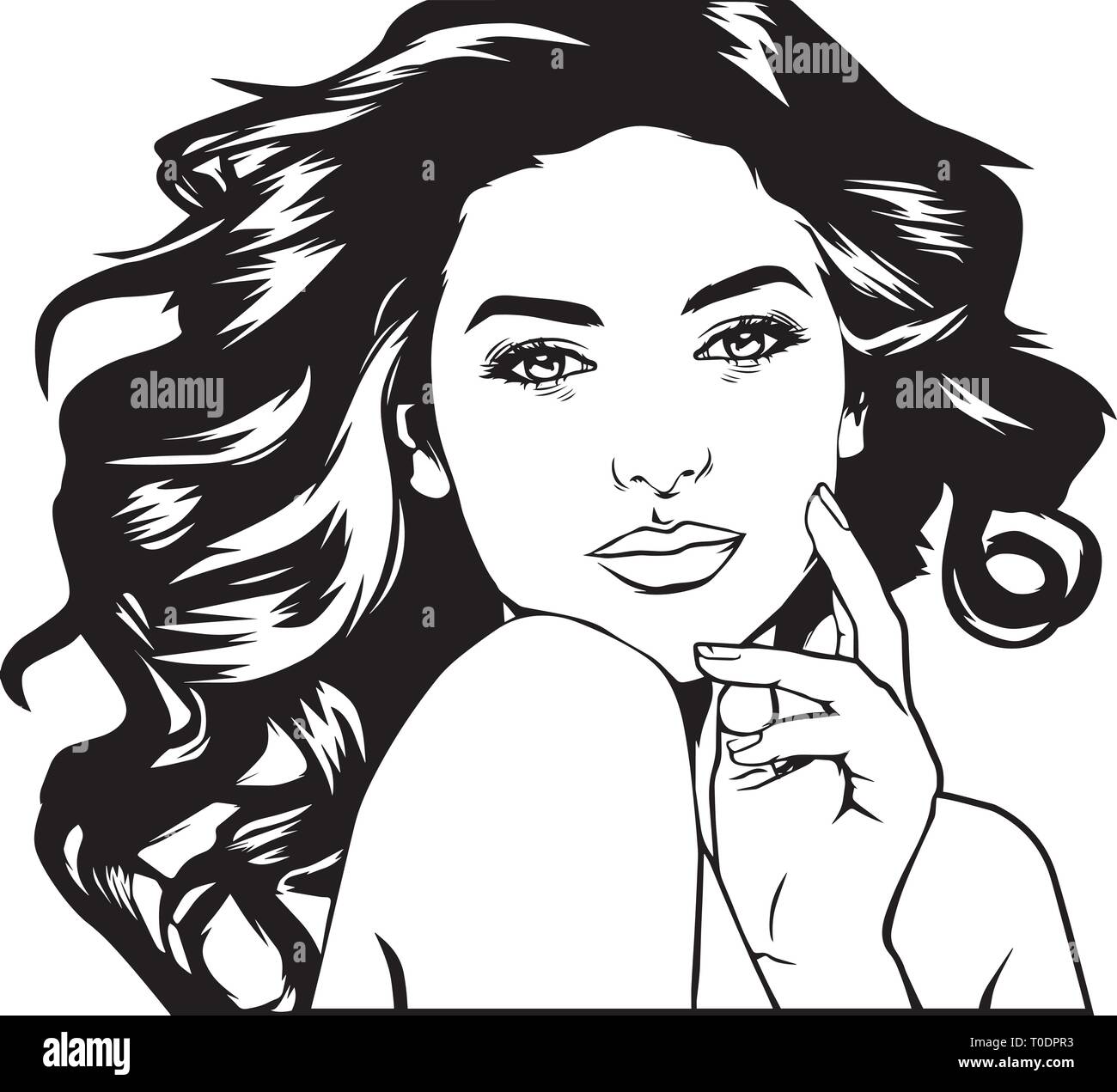 Download Afro Woman Svg Nubian Beautiful Classy Lady Make Up Model Melanin African American Ethnic Stock Vector Image Art Alamy