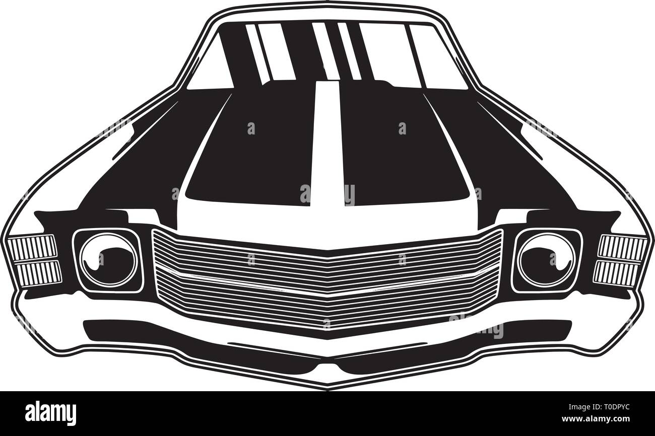 Retro Muscle Vintage Car Oldfashioned Sports Antique Hood Ornament Vehicle Hood Bumper Stock