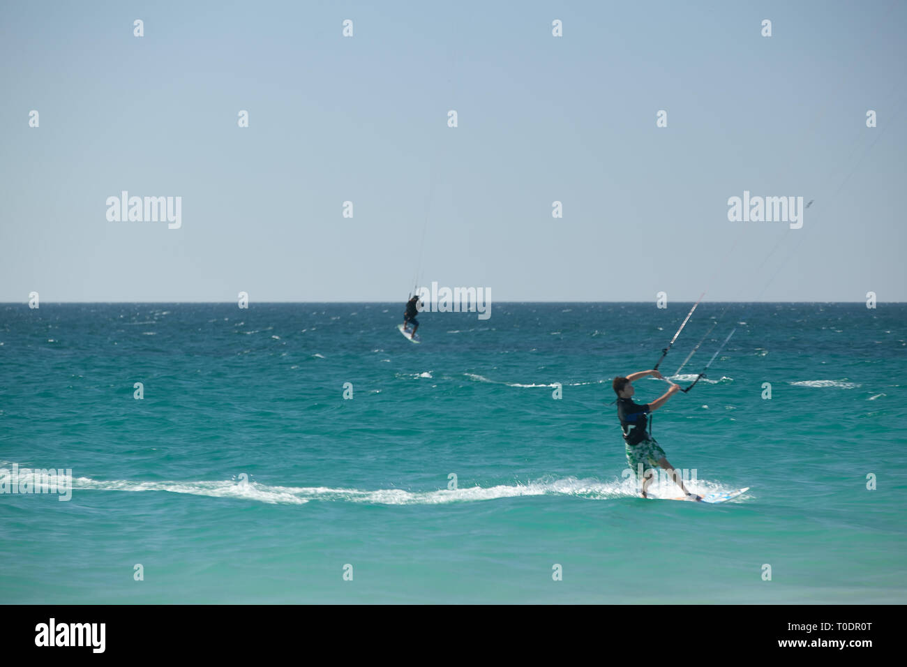 Kite surfer Perth Western Australia Stock Photo Alamy