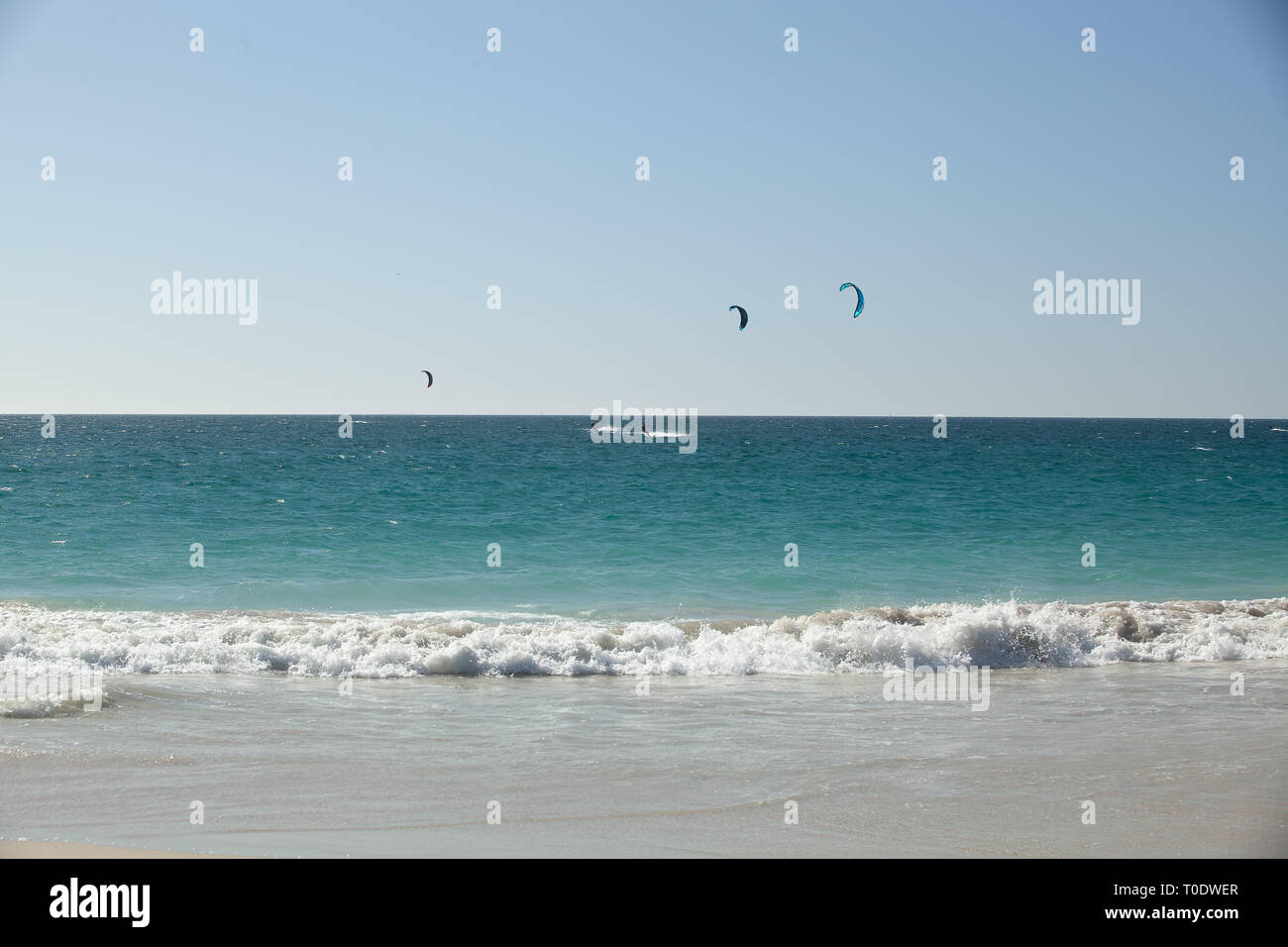 Kite surfer Perth Western Australia Stock Photo Alamy