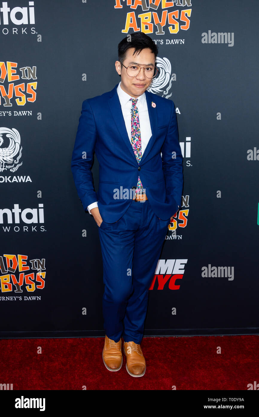 Los Angeles, USA. 15 March, 2019. Christopher Lam arrives at premiere ...