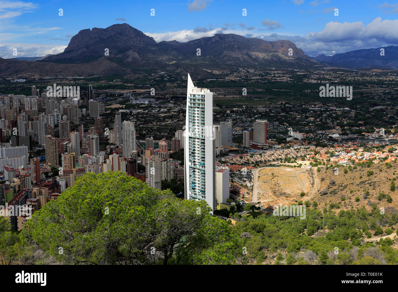 The Don Jorge holiday apartment block, Benidorm resort, Costa Blanca, Valencia Province, Spain, Europe Stock Photo