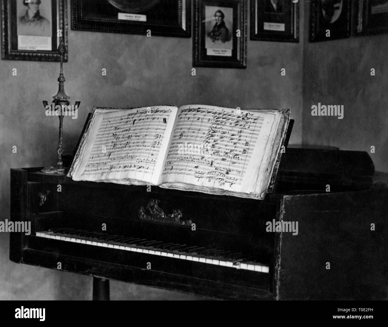 vincenzo bellini harpsichord, catania 1934 Stock Photo