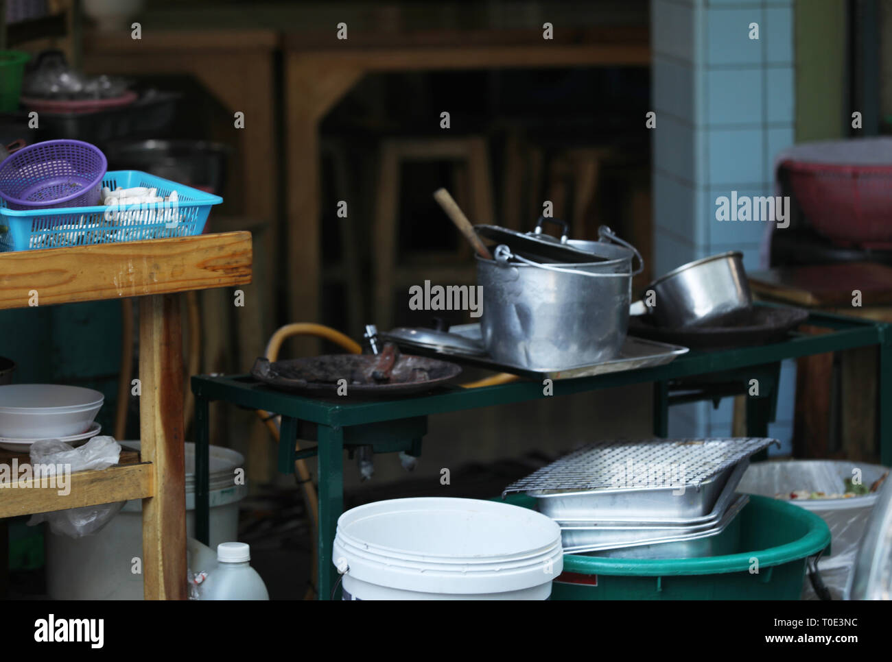 Cooking kitchen in Bangkok Thailand Asia Stock Photo Alamy