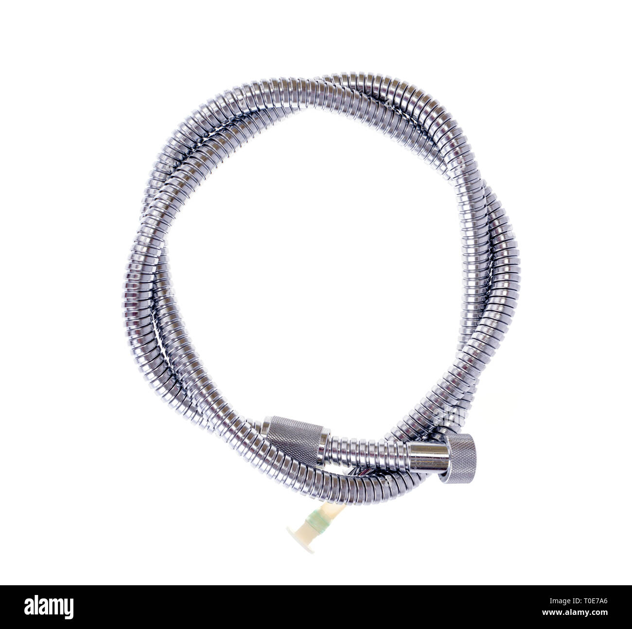 Corrugated metal shower head on white. Studio Photo Stock Photo Alamy