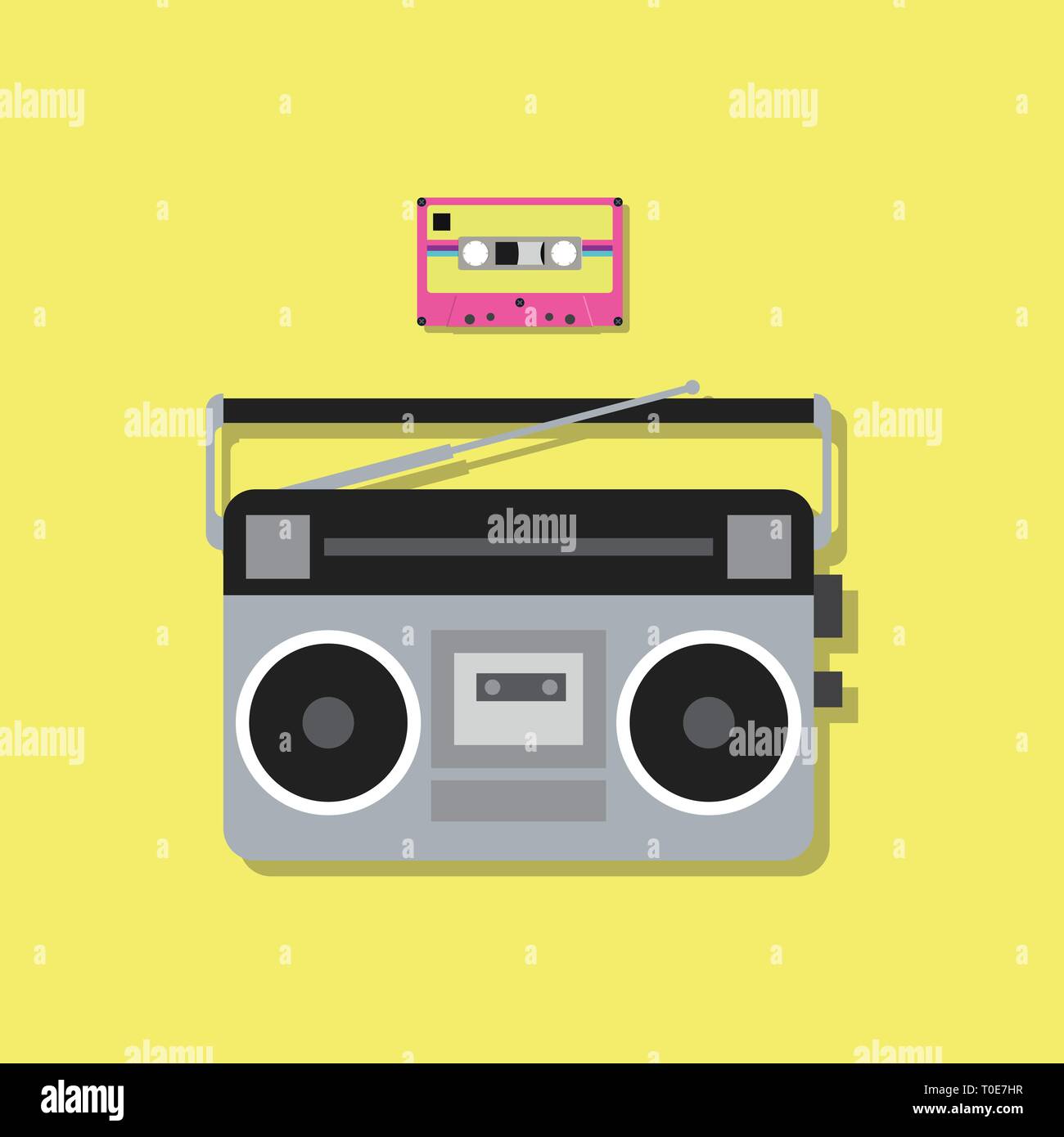 Radio and cassette Stock Vector Images - Alamy