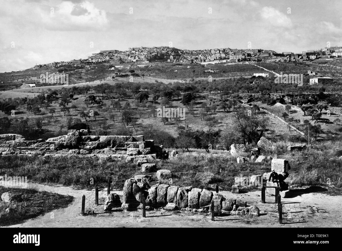 Valley of the Temples, agrigento, sicily 1930 Stock Photo