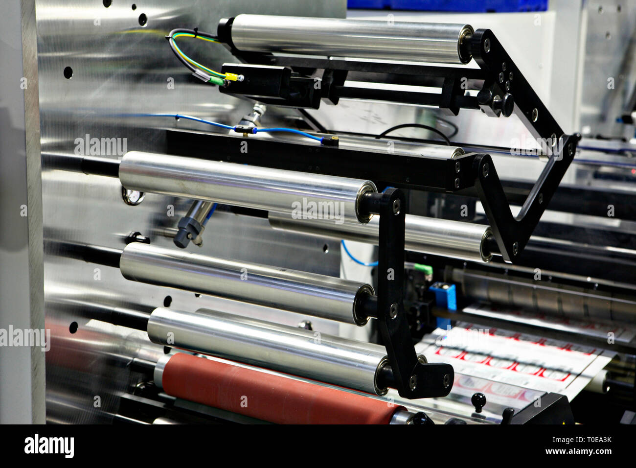 Industrial Machinery used in the printing of pharmaceutical packaging
