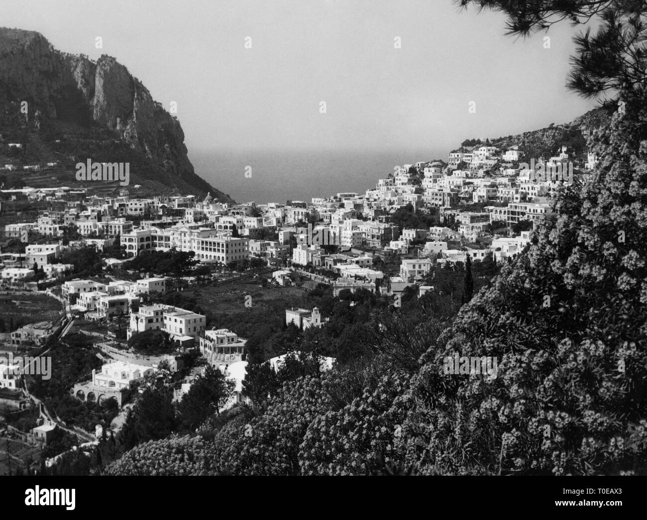 Italy, Campania, capri island, landscape, 1955 Stock Photo