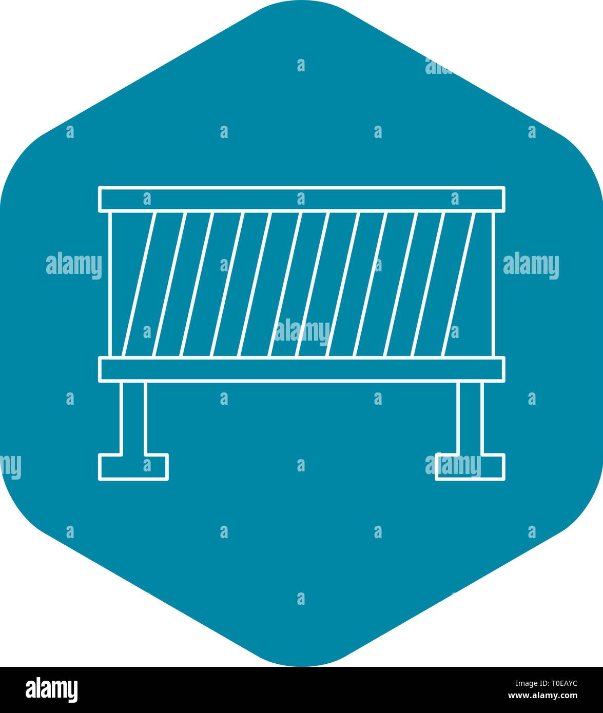 Road barrier icon, outline style Stock Vector Image & Art - Alamy