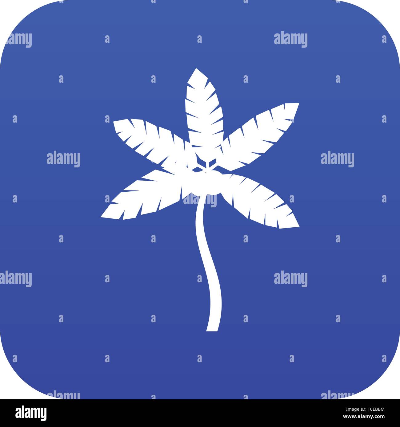 Palm tree with coconuts icon digital blue Stock Vector Image & Art - Alamy