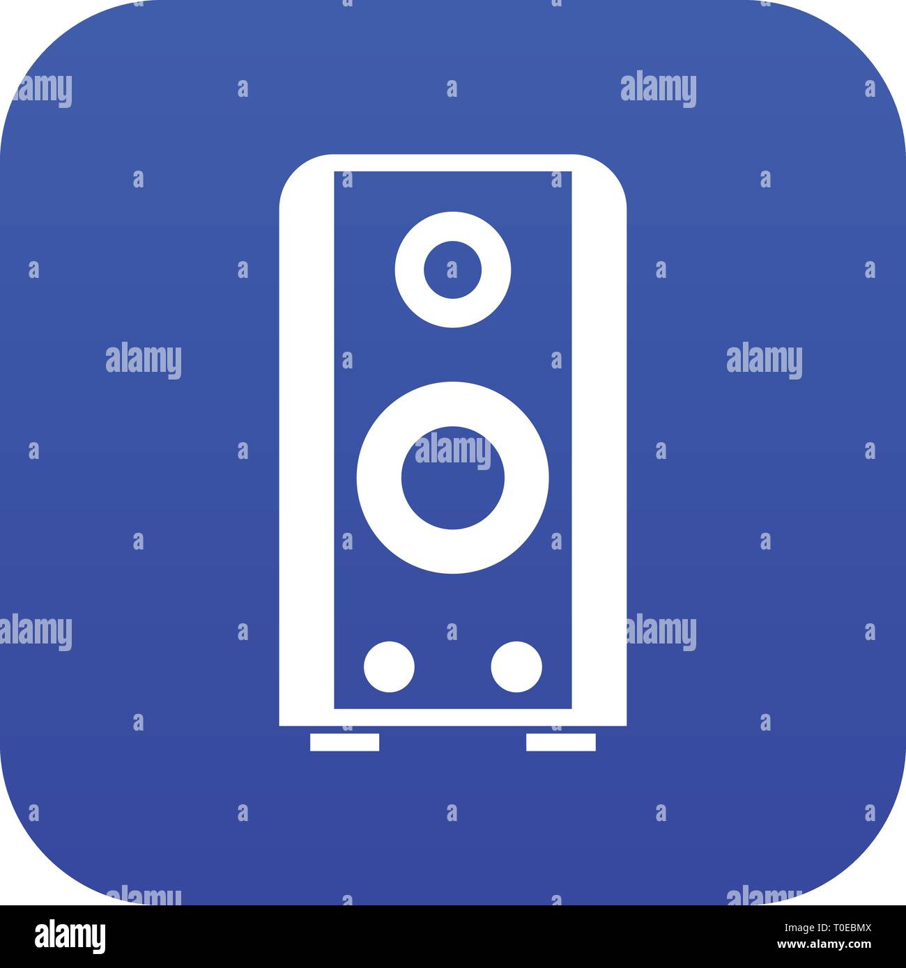 Black sound speaker icon digital blue Stock Vector Image & Art - Alamy