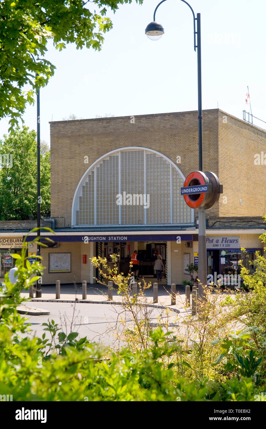 The exterior of Loughton tube station in Essex Stock Photo Alamy