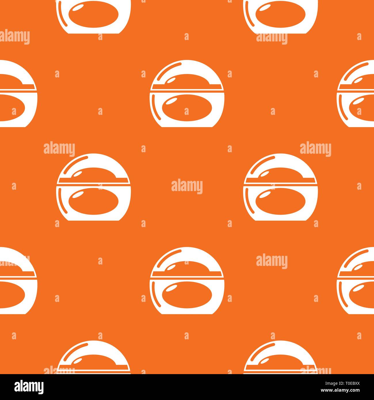 Soap dish pattern vector orange Stock Vector