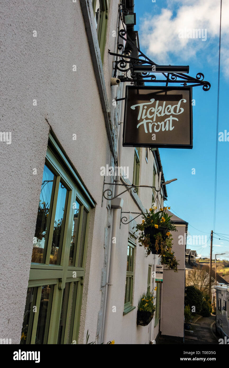 a-hanging-pub-sign-at-the-tickled-trout-in-barlow-near-chesterfield