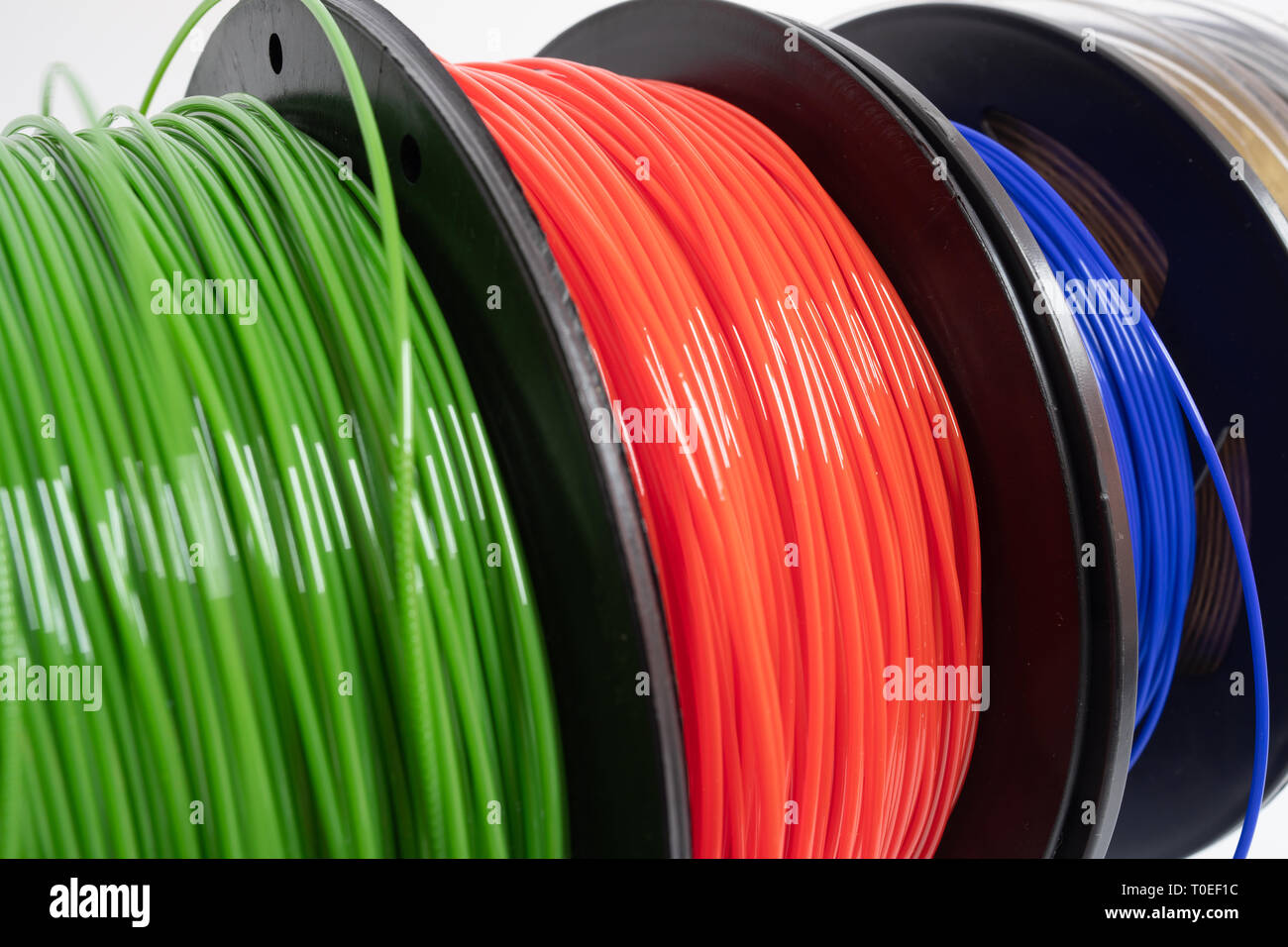 color plastic PLA PETG and ABS filament for printing on a 3D printer ...