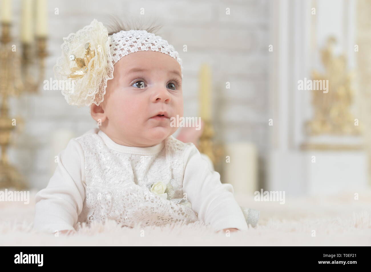 Portrait of beautiful cute adorable little girl posing Stock Photo - Alamy