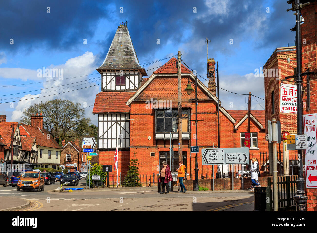 stansted mountfitchet village high street , essex, england, uk, gb