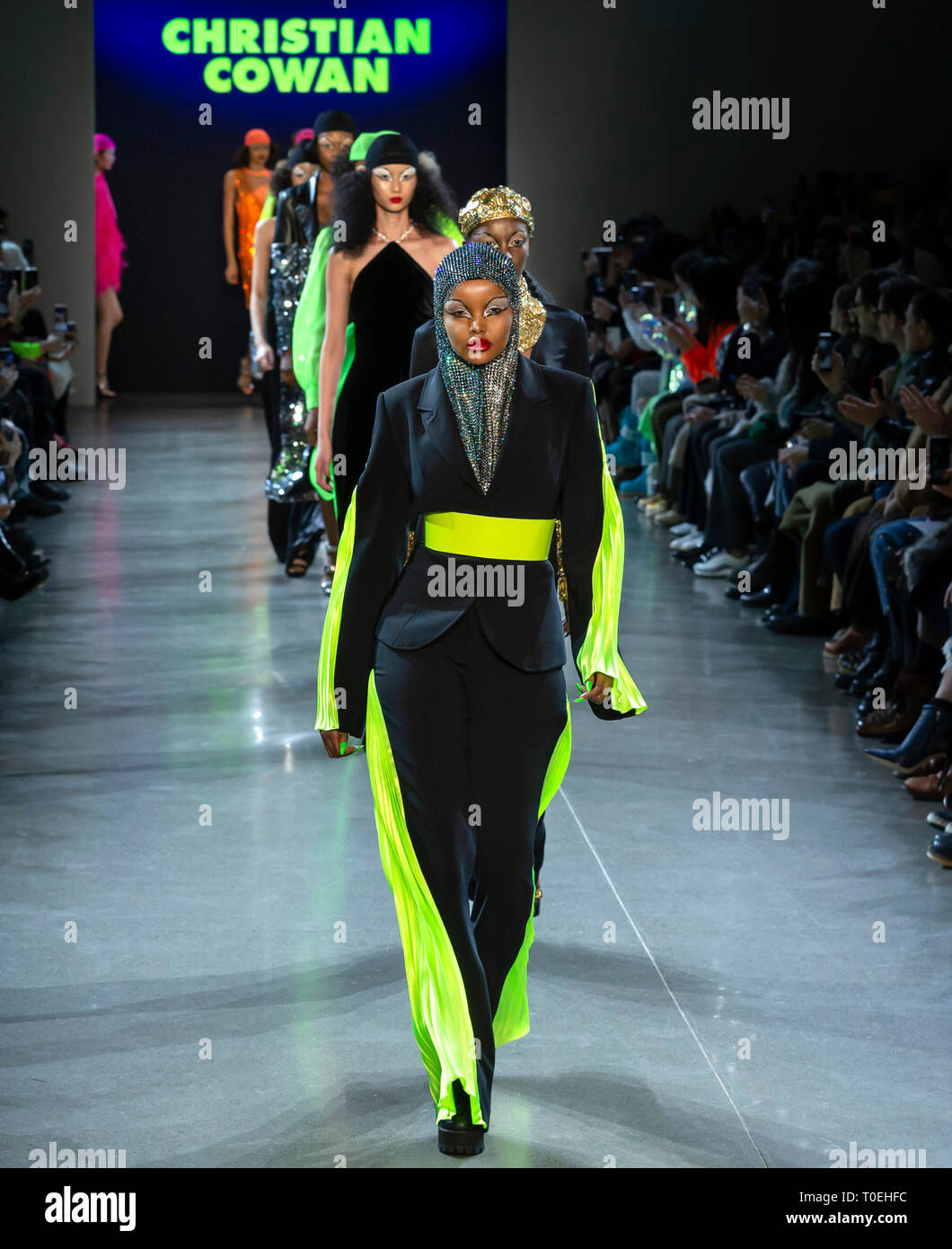 New York, New York February 12 2019 Models walk the runway at