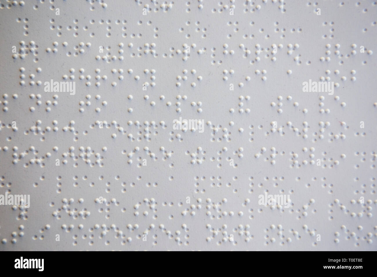 Word written in braille hires stock photography and images Alamy