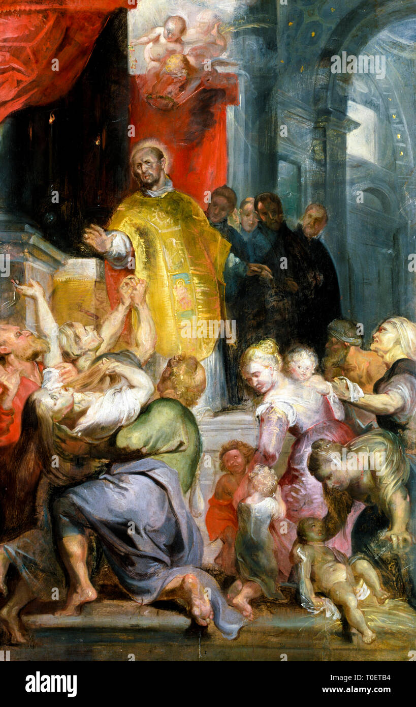 Peter Paul Rubens, The Miracles of Saint Ignatius of Loyola, c. 1619 Stock Photo