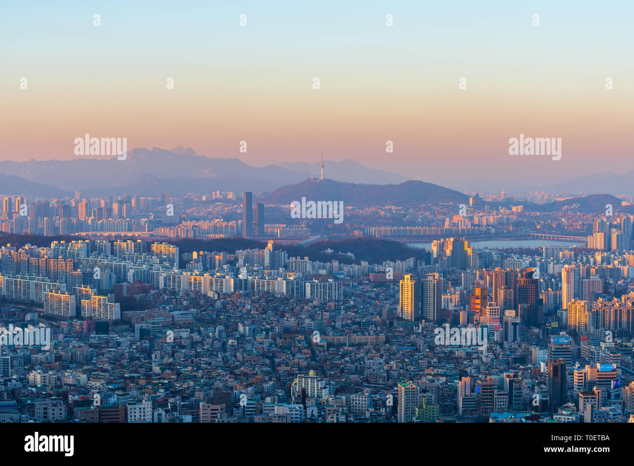 Seoul Cityscape at Night,South Korea Stock Photo - Alamy