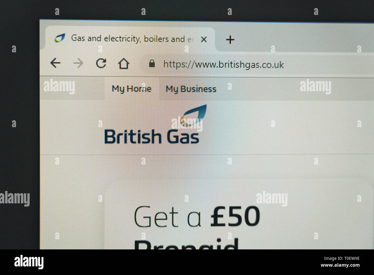 british gas website Stock Photo Alamy