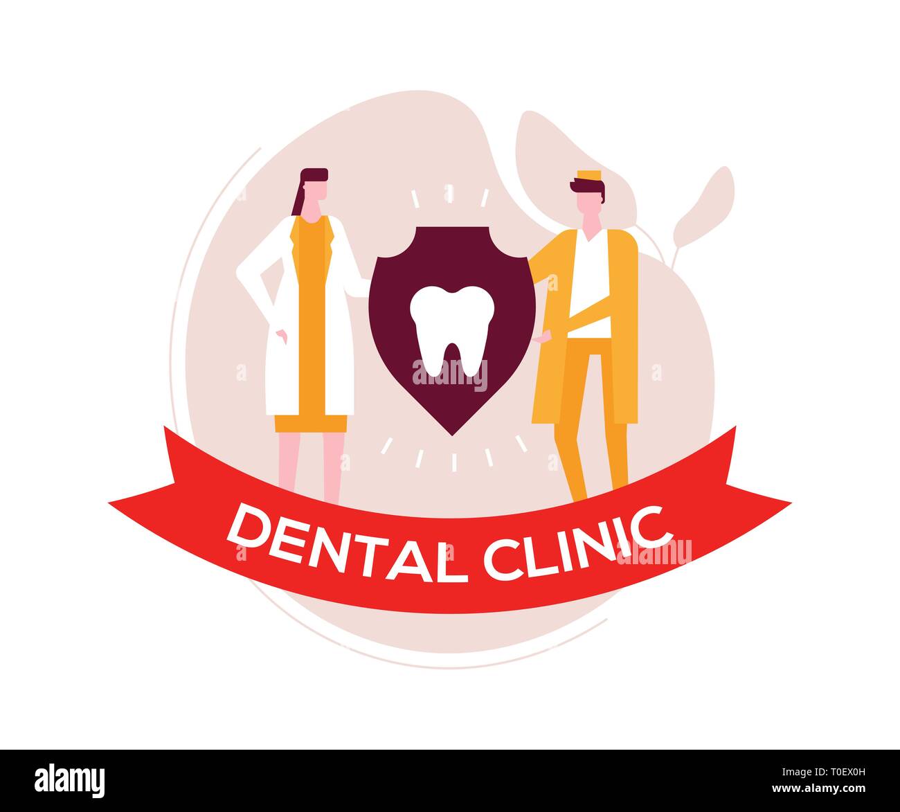 Dental clinic - colorful flat design style illustration Stock Vector ...