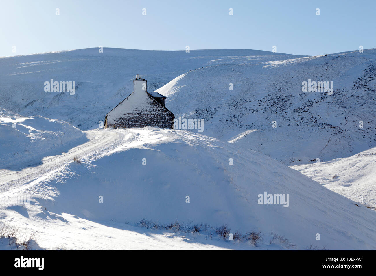 Ruined house, Glen Avon, Cairngorms, Scotland Stock Photo Alamy