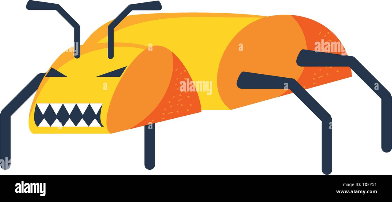 insect virus attack isolated icon vector illustration design Stock ...