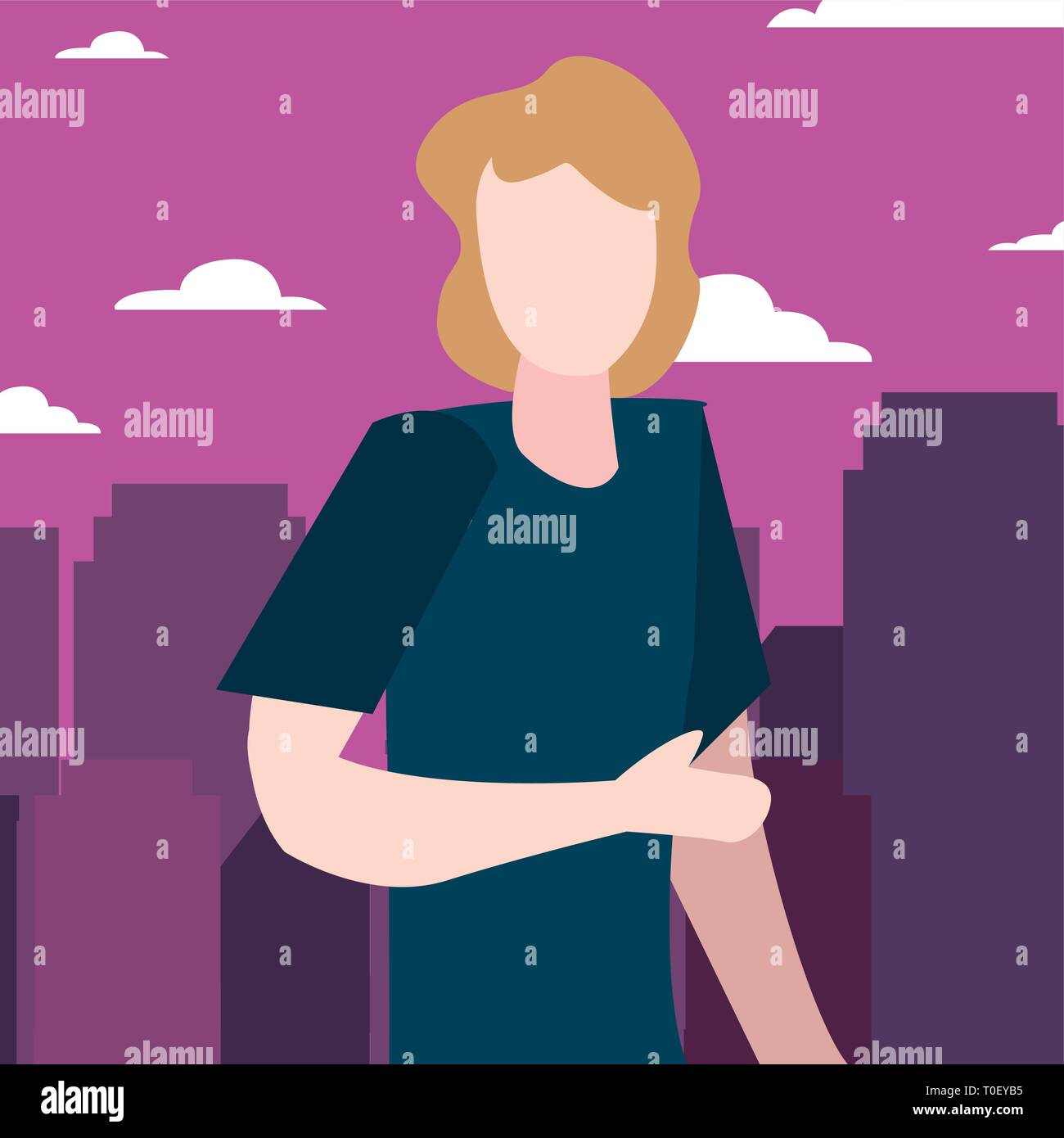 man in the street city vector illustration Stock Vector Image & Art - Alamy