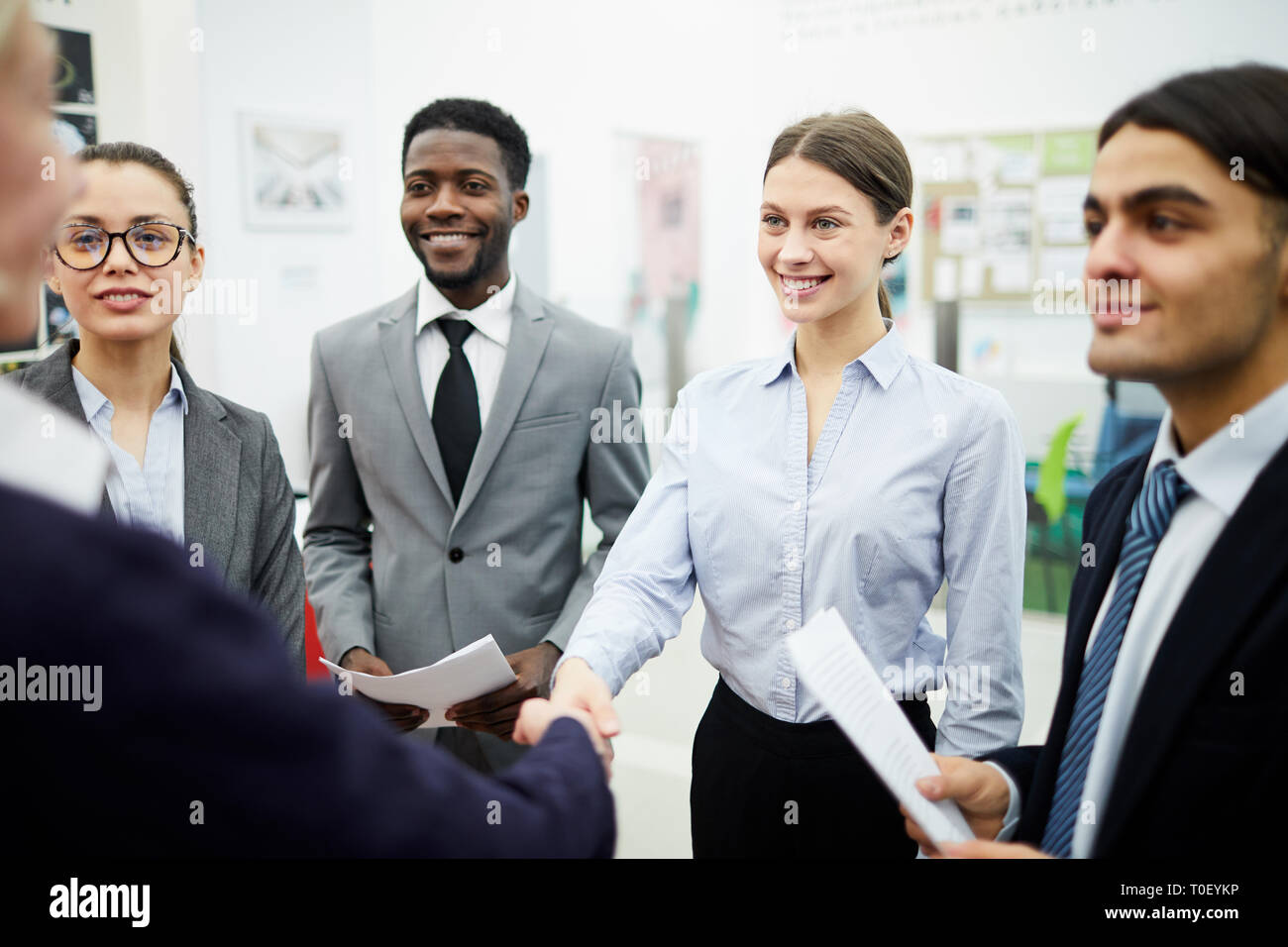 Business partners Shaking Hands Stock Photo