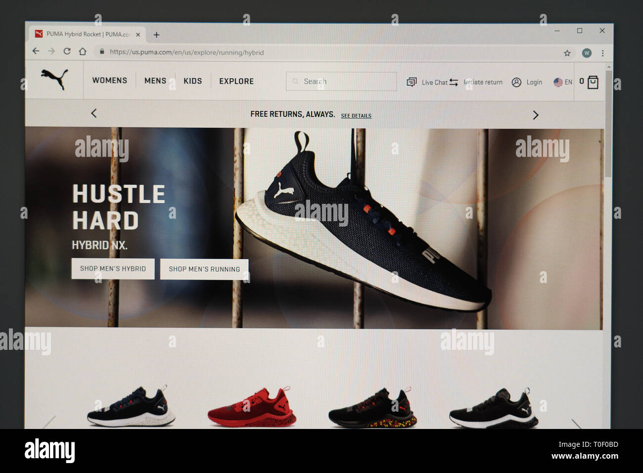 Puma website screen shot hi-res stock photography and images - Alamy