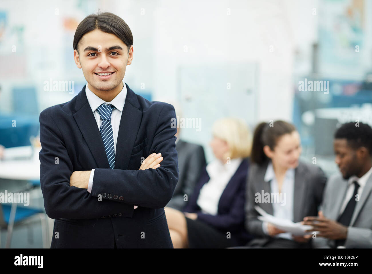 Young Businessmn Posing Stock Photo