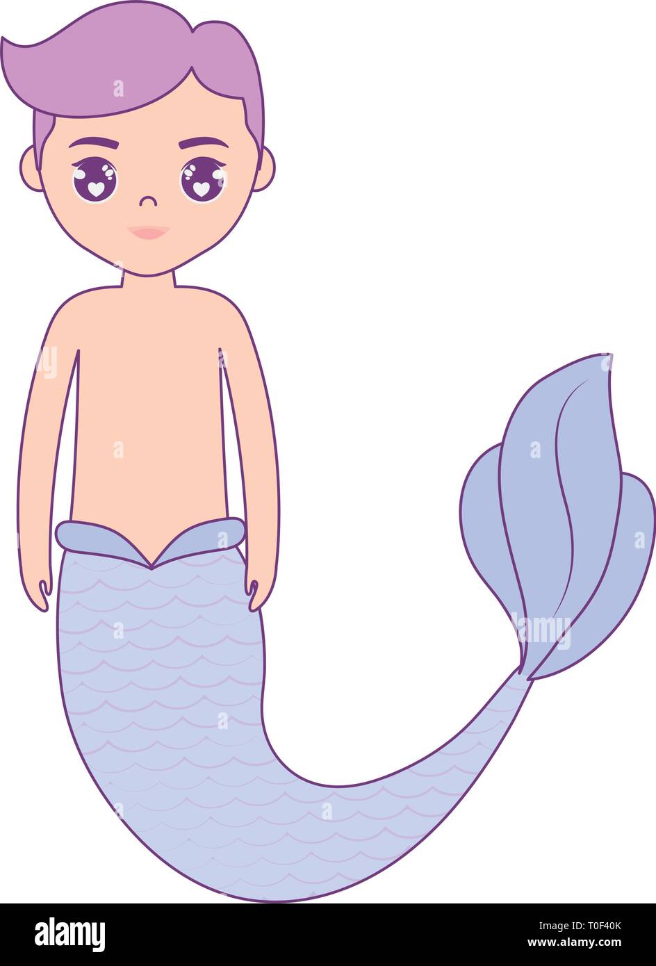 mermaid male avatar character vector illustration design Stock Vector Image  & Art - Alamy