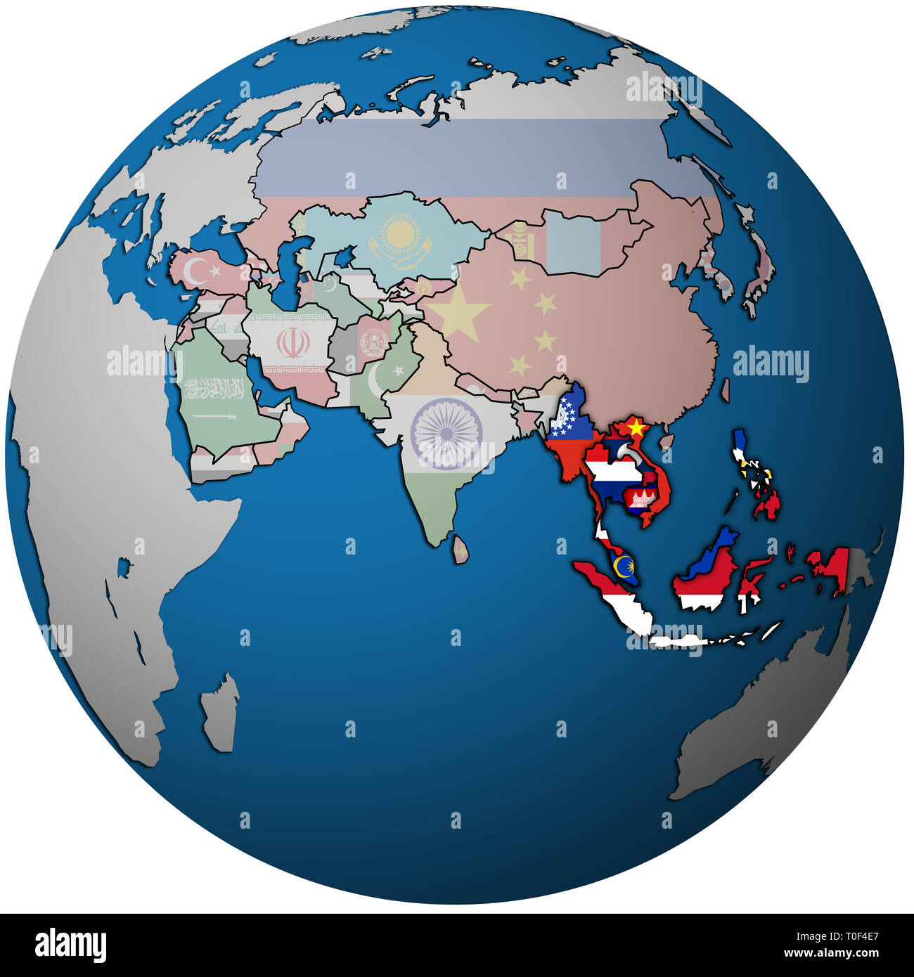 Asia Pacific Countries Map 
