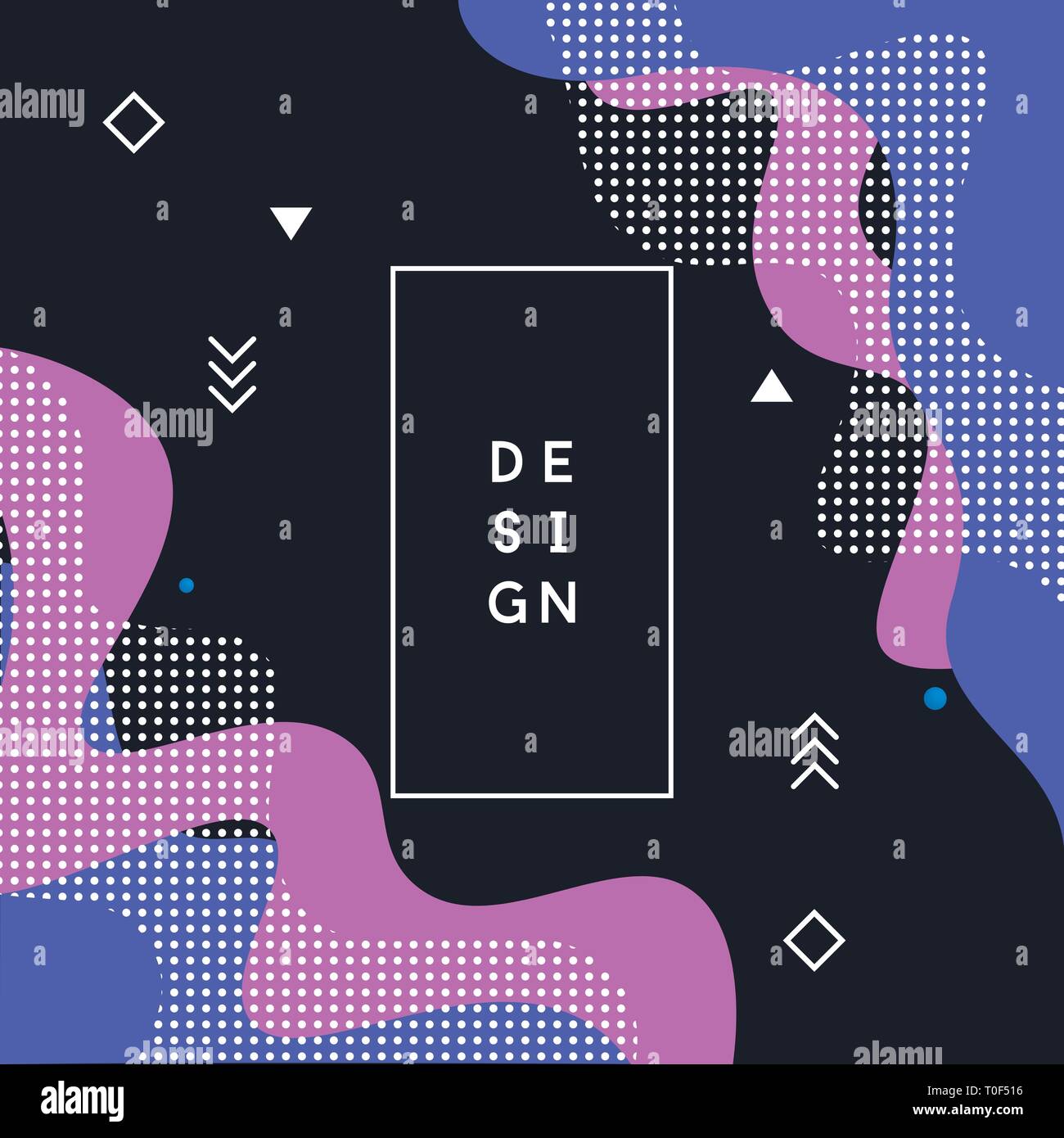 Minimal geometric background. Dynamic shapes composition. Vector ...