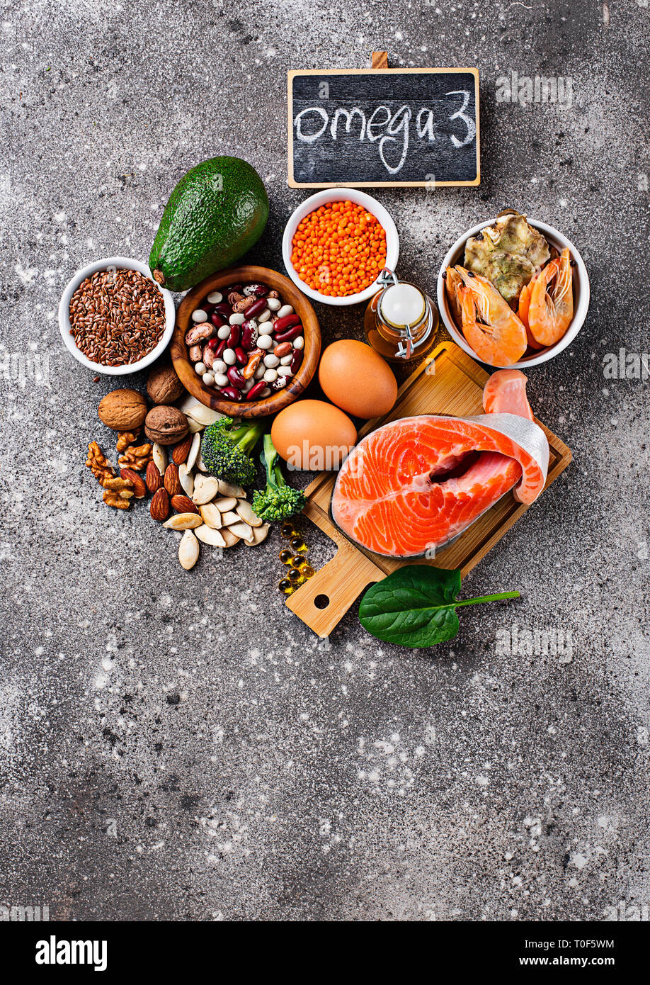 Products sources of Omega3 acids Stock Photo Alamy