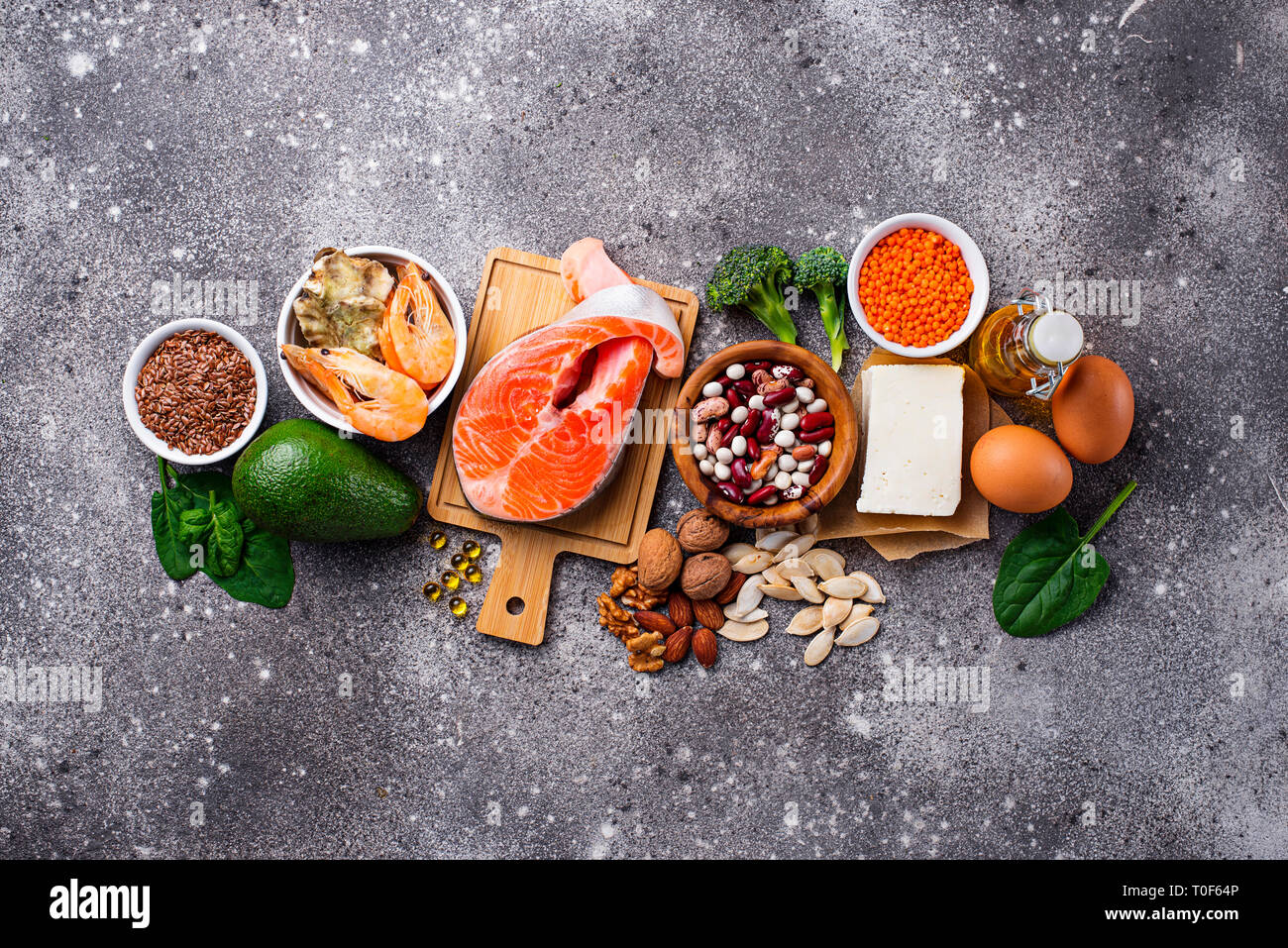 Products sources of Omega3 acids Stock Photo Alamy