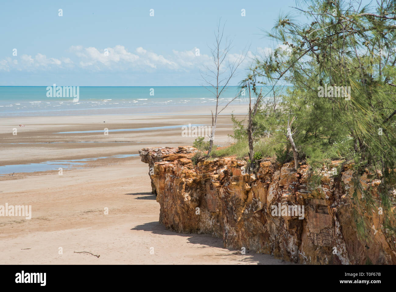 Dripstone cliffs with native flora and Timor Sea view at the Casuarina ...