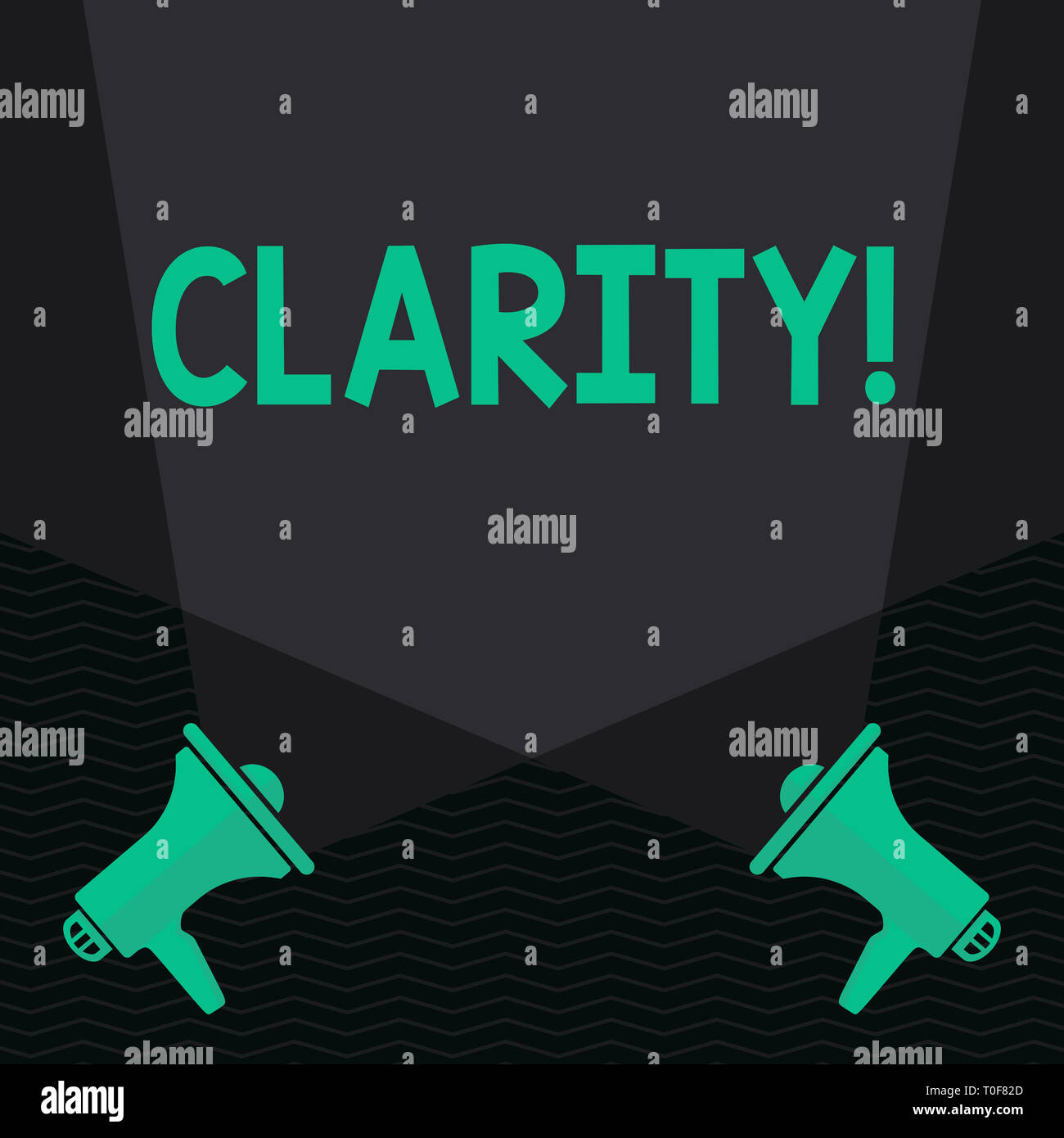 Conceptual hand writing showing Clarity. Concept meaning Certainty Precision Purity Comprehensibility Transparency Accuracy Spotlight Crisscrossing Up Stock Photo