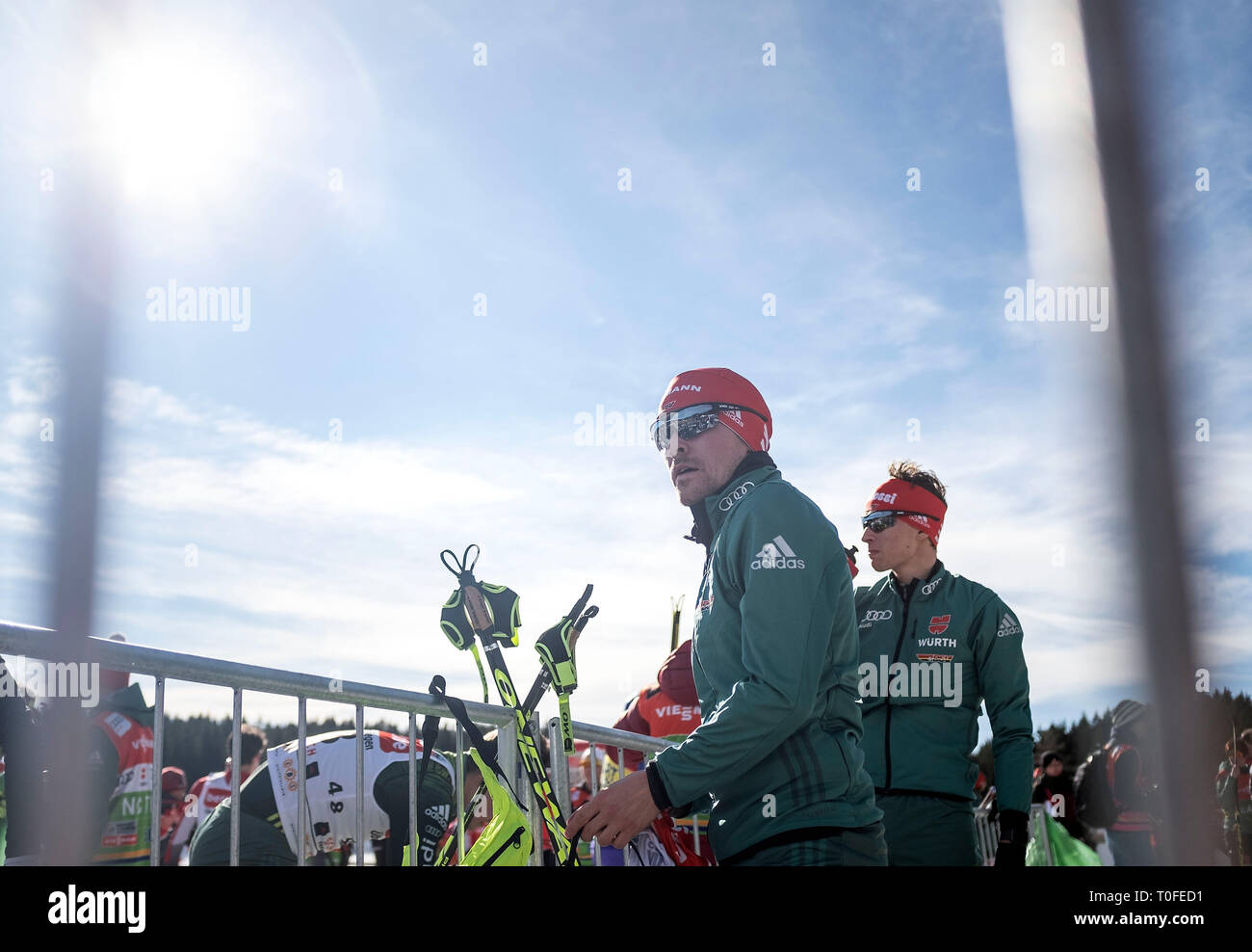 After Scho, Deutschland. 17th Mar, 2019. Fabian RIESSLE (GER, SZ Breitnau) Individual Individual Gundersen, Cross Country 10 km, Schwarzwaldpokal, 16.03.2019. FIS World Cup Nordic Combined 15-17.03.2019 in Schoafter/Germany. Ã,Â | usage worldwide Credit: dpa/Alamy Live News Stock Photo