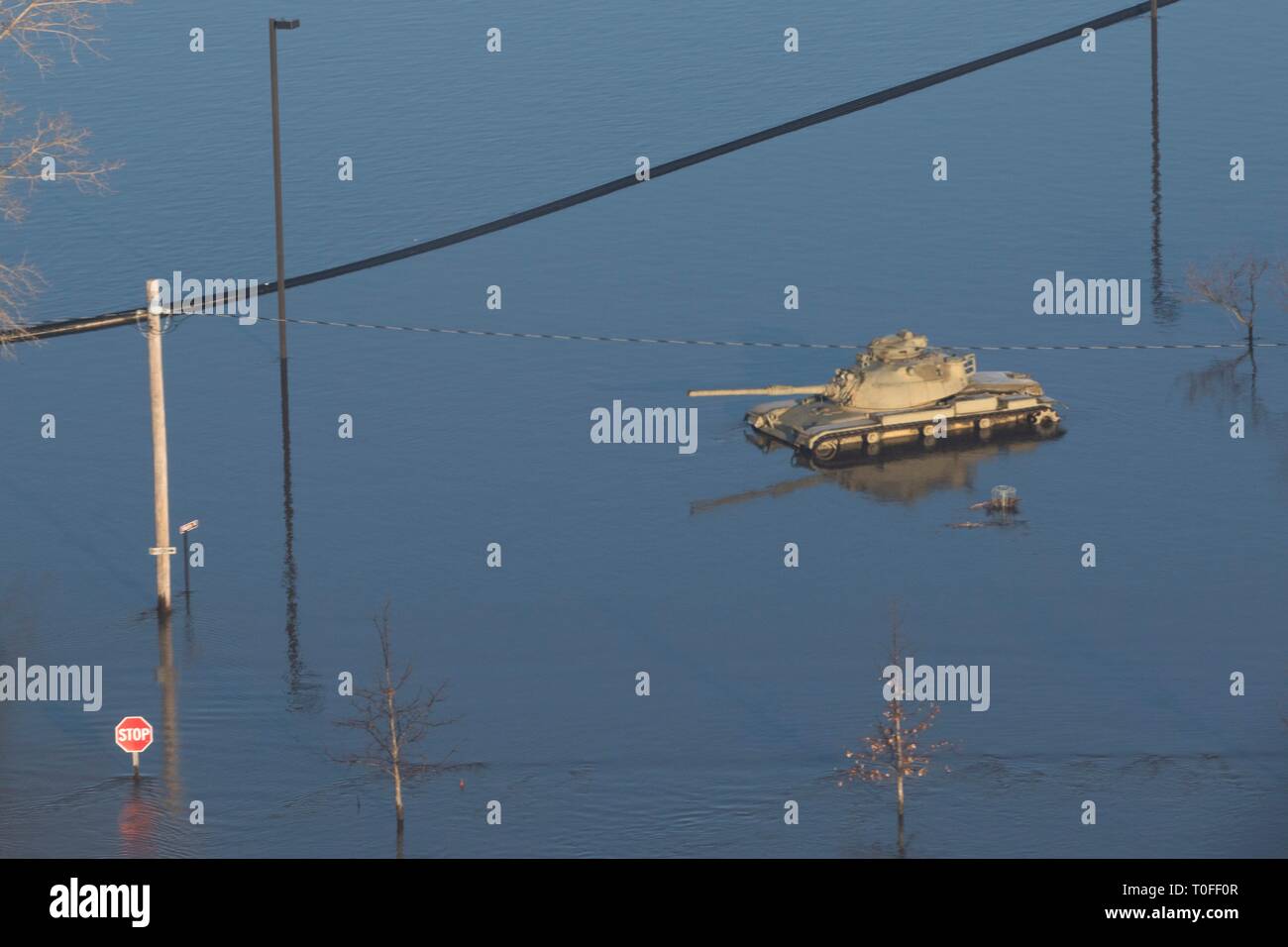 Ashland, United States Of America. 19th Mar, 2019. Aerial view of