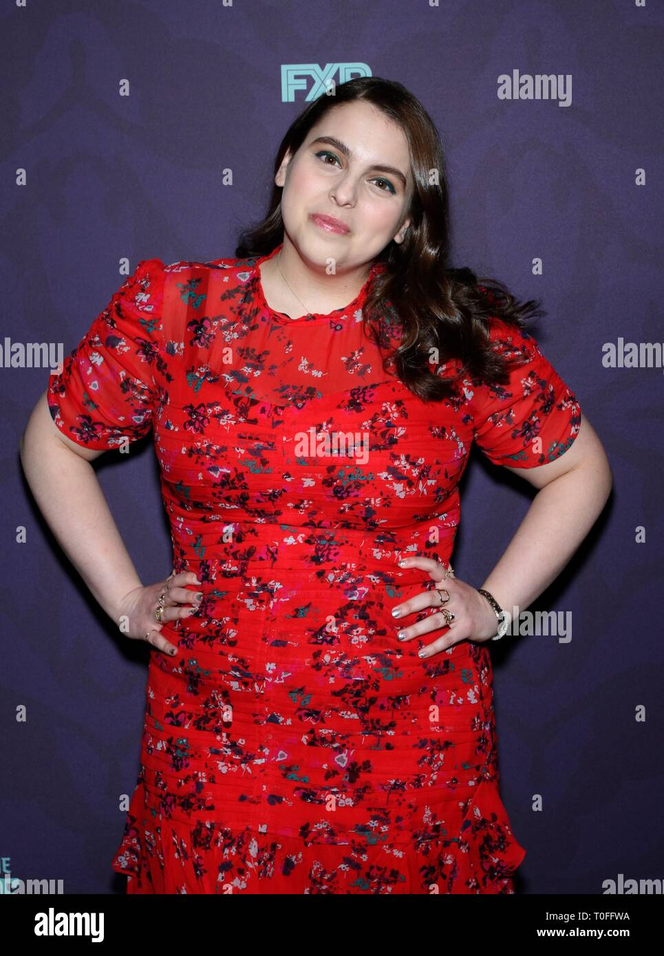 New York, NY, USA. 19th Mar, 2019. Beanie Feldstein at arrivals for WHAT WE  DO IN THE SHADOWS Series Premiere on FX, New York, NY March 19, 2019.  Credit: Eli Winston/Everett Collection/Alamy