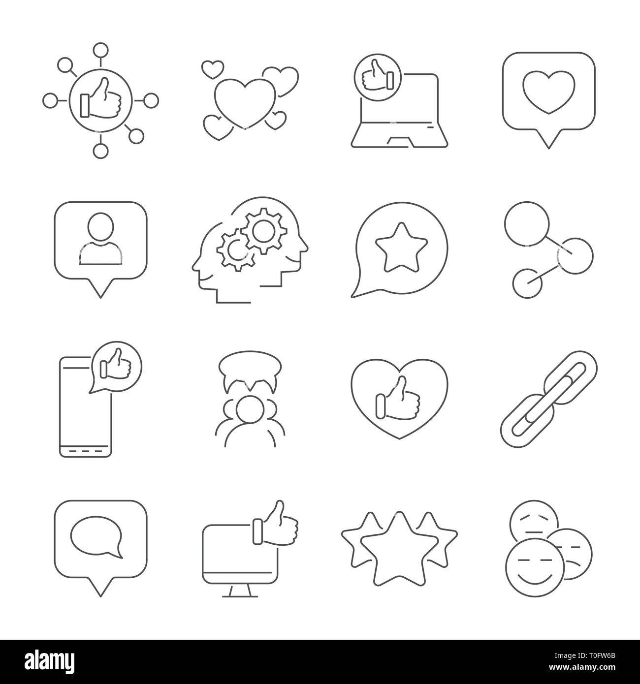 Social media and social network icons. Vector icons set. Editable